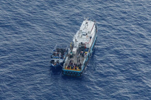 Aus der Seabird dokumentierter Pushback durch die Tariq Ben Zeyad Miliz