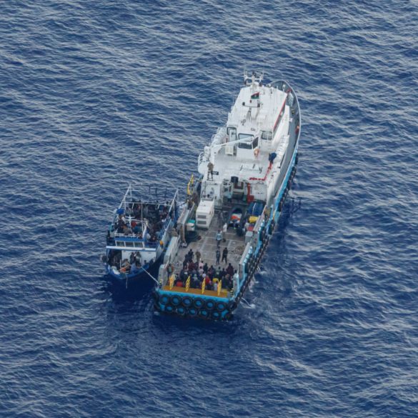 Aus der Seabird dokumentierter Pushback durch die Tariq Ben Zeyad Miliz