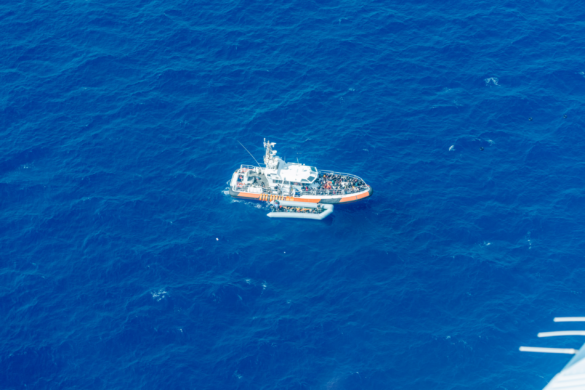 So-called Libyan coastguard pulling back about 70 people