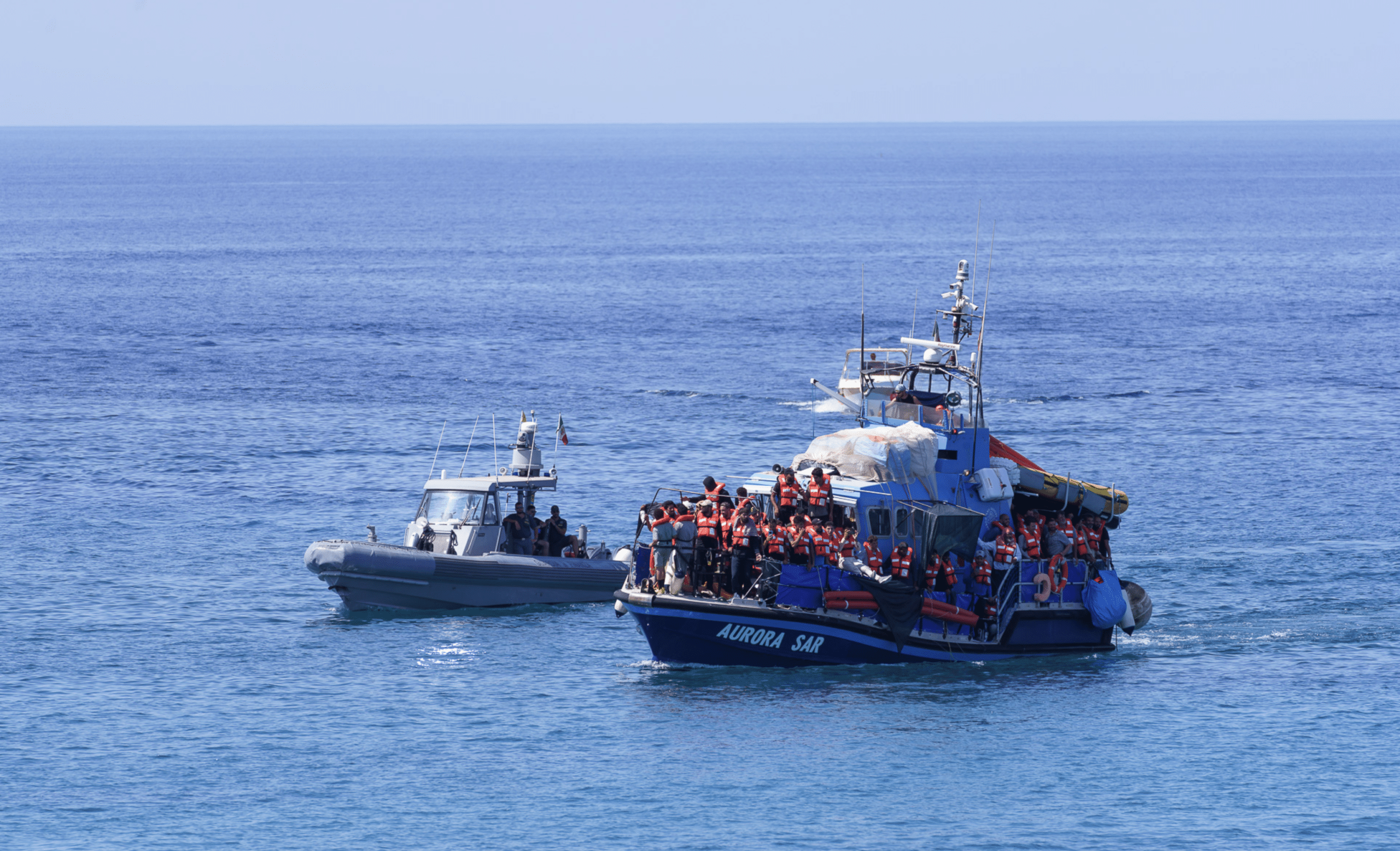 Aurora rescue 20th July 2024, 71 people together wit Trotamat III